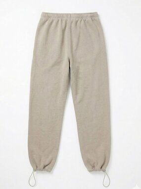 Joah Brown Straight Leg Oversized Jogger Sweatpants Sand French Terry Size M/L